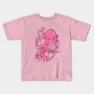 octopus pink and purple Kids T-Shirt